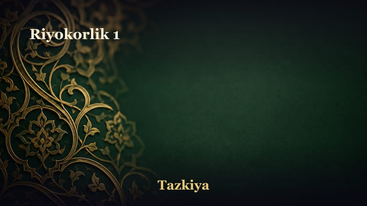Riyokorlik 1