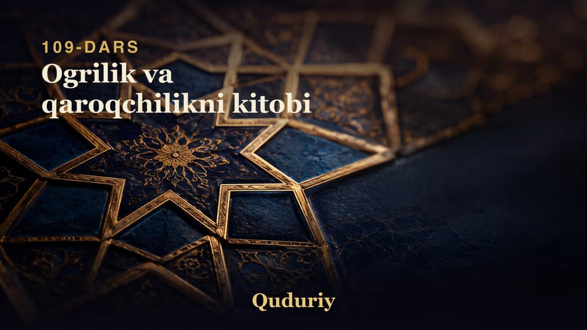 109 Ogrilik va qaroqchilikni kitobi