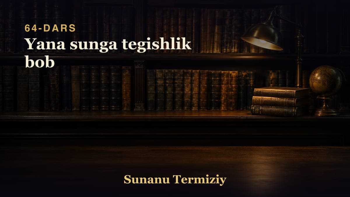 64 Yana sunga tegishlik bob