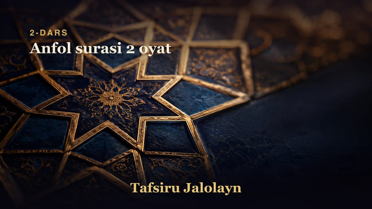 02 Anfol surasi 2 oyat