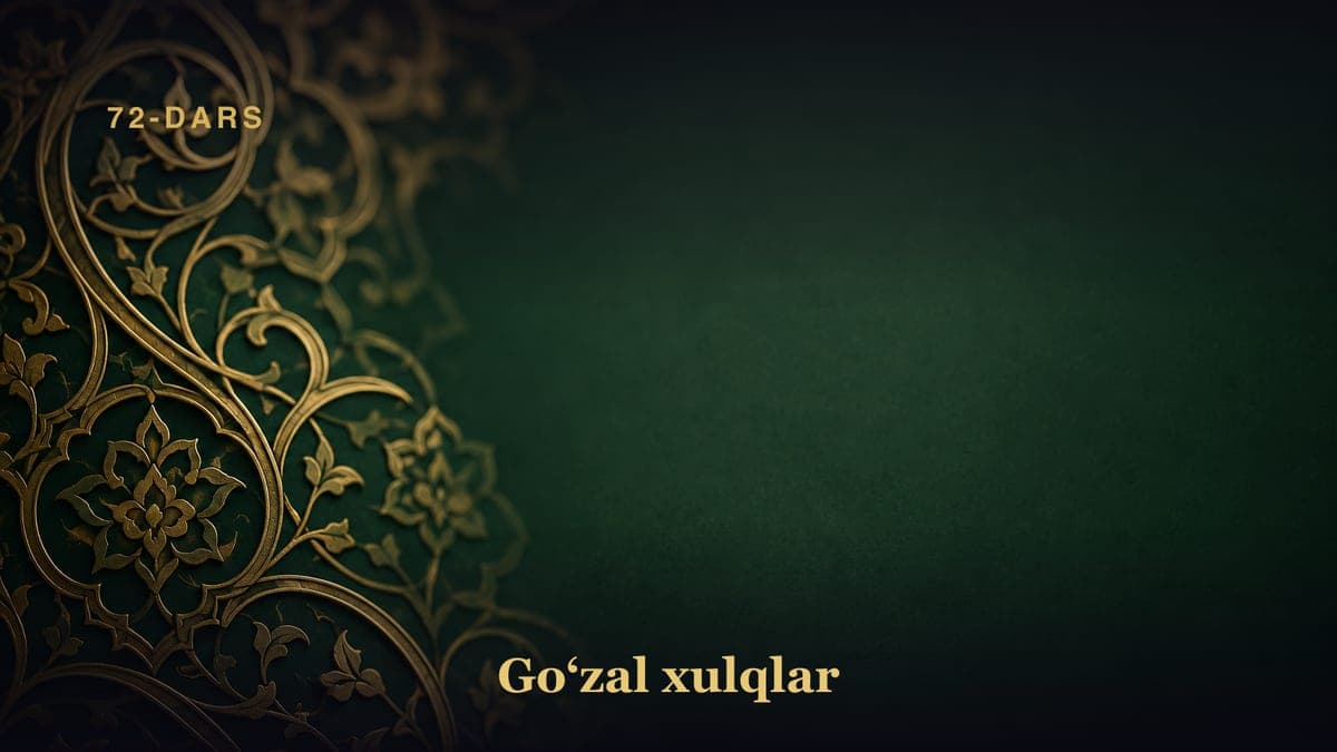 72-dars. Iysor jannat sari yetaklaydi 2-qism