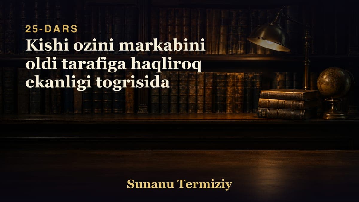 25 Kishi ozini markabini oldi tarafiga haqliroq ekanligi togrisida
