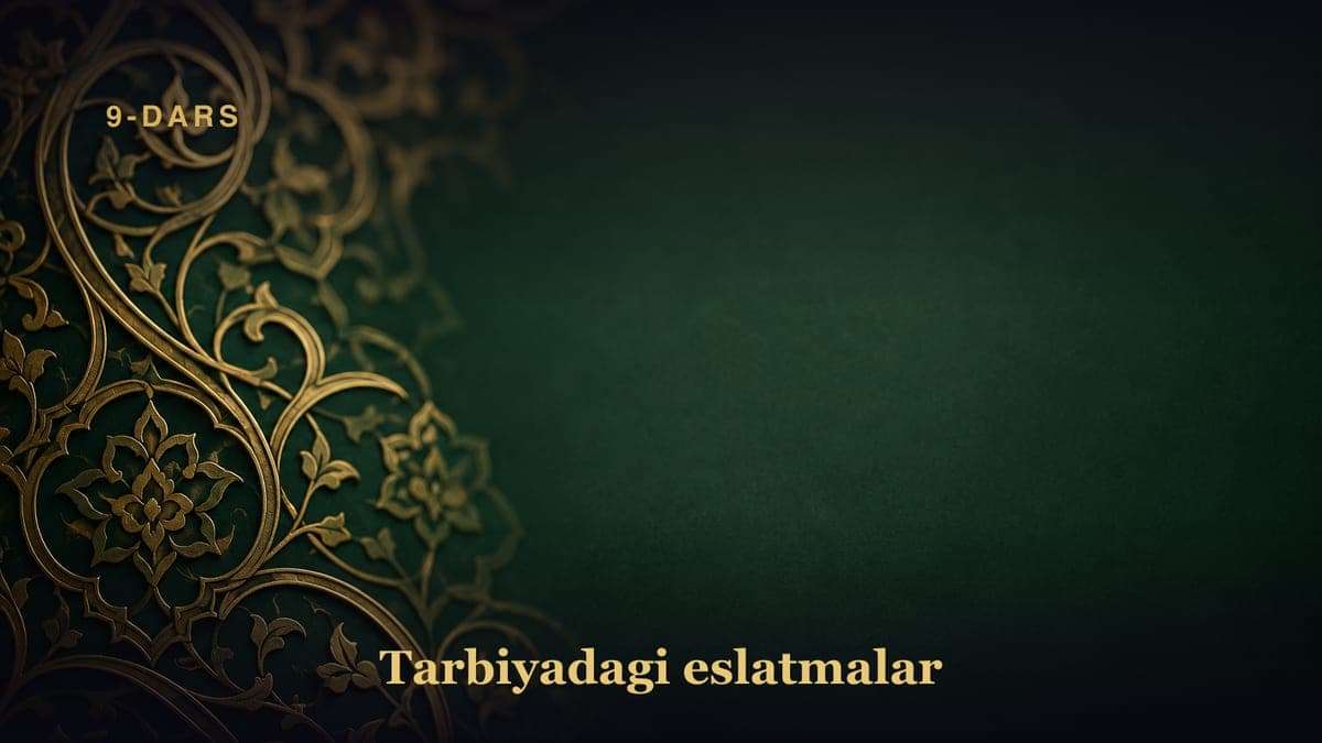 9-dars. Bolalarning fikrlari