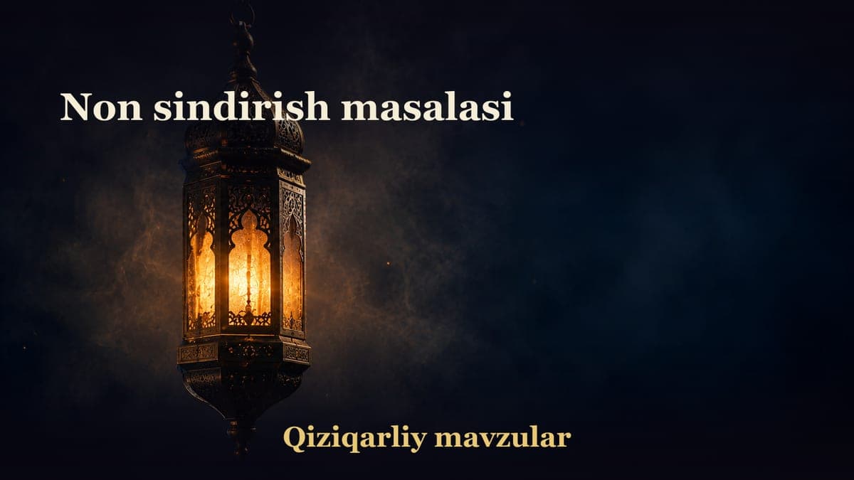 Non sindirish masalasi
