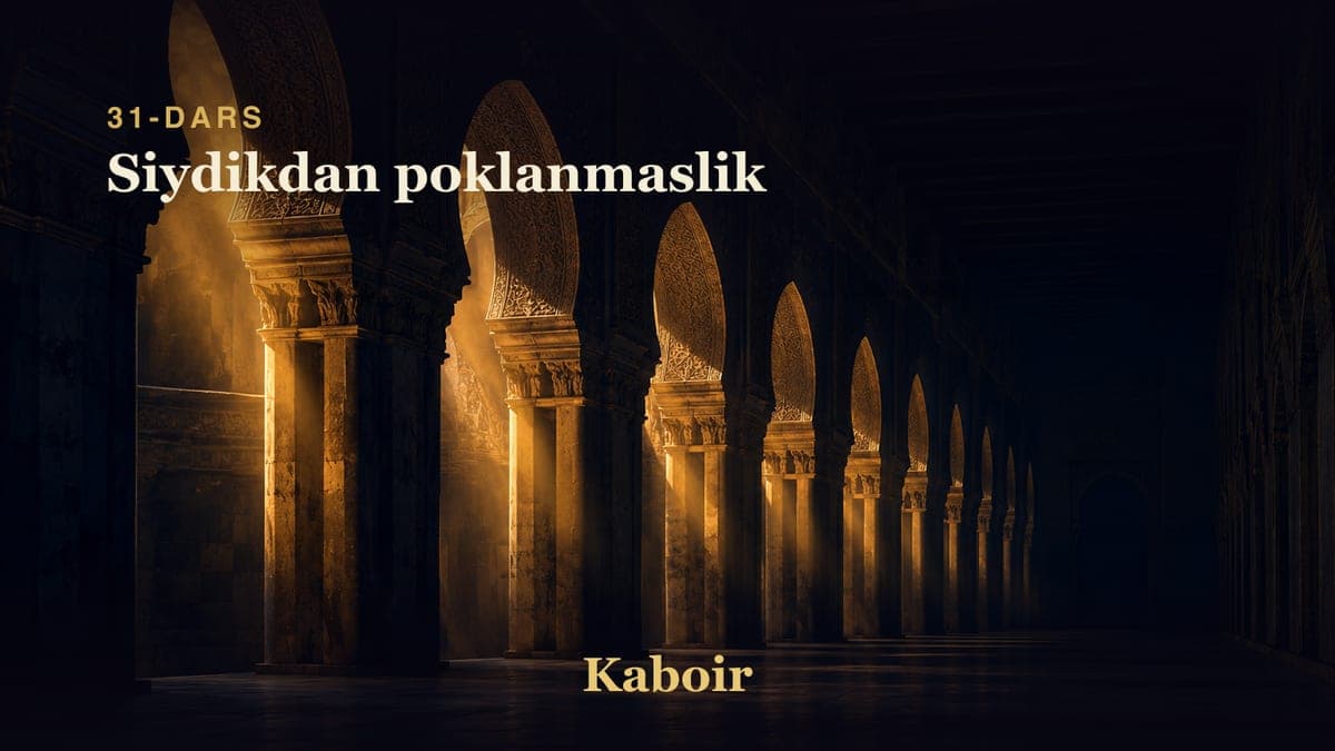 31 Siydikdan poklanmaslik
