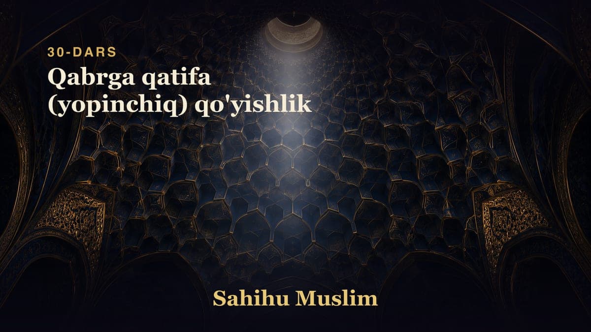 30 Qabrga qatifa (yopinchiq) qo'yishlik