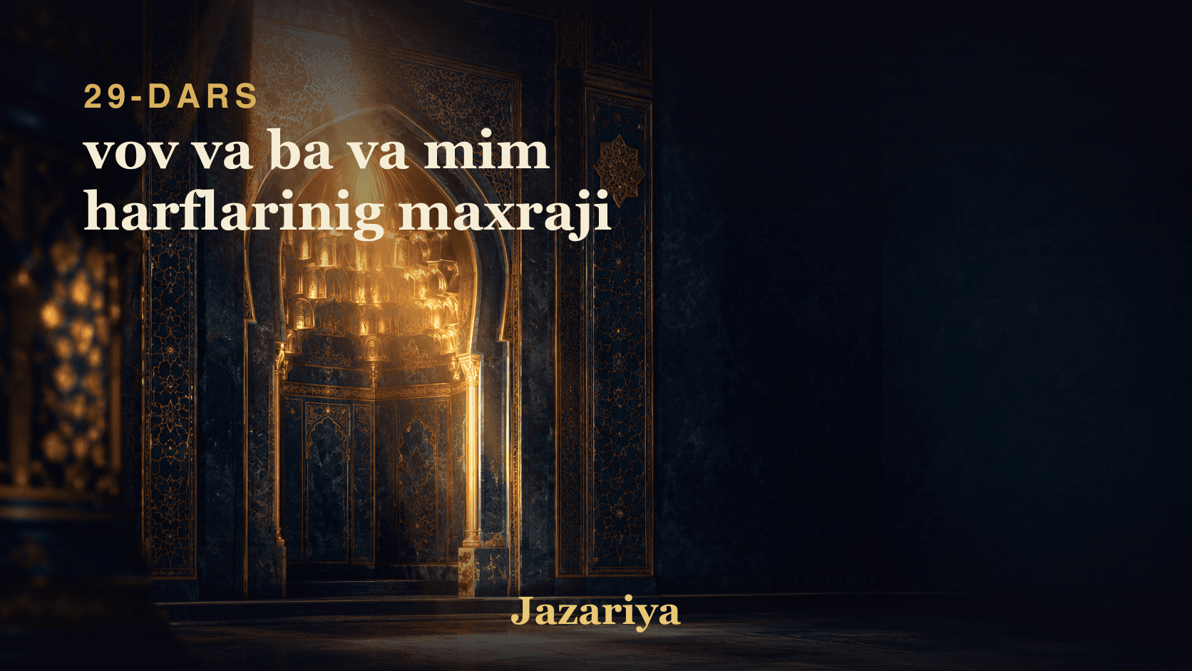 29 vov va ba va mim harflarinig maxraji